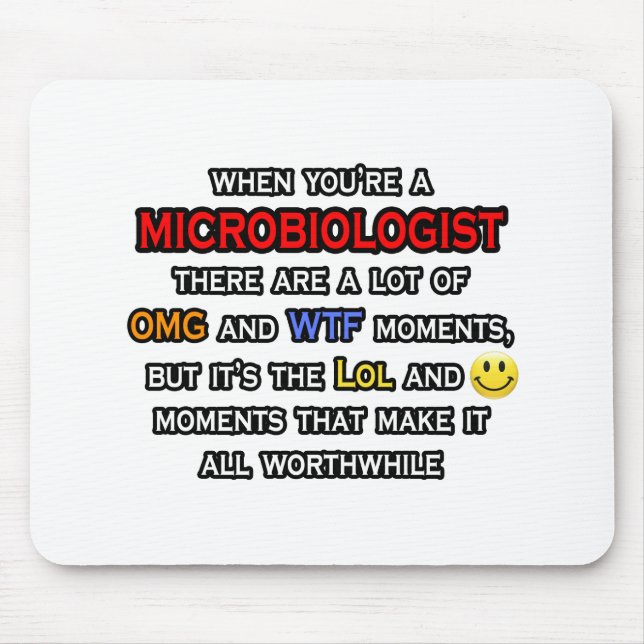 Mousepad Microbiólogo... OMG WTF LOL (Frente)