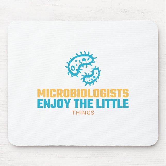 Mousepad Microbiólogos Gostam Das Coisas Pequenas (Frente)