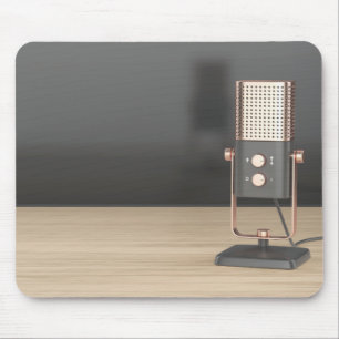 Mousepad Microfone de áudio moderno