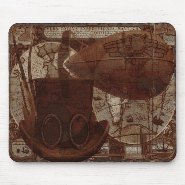 Mousepad Mídia Mistura Steampunk Imaginarium (Frente)
