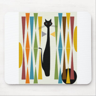 Mousepad MidMod Art Cat 2