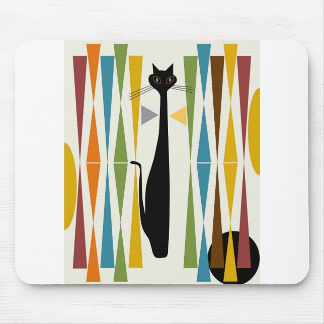 Mousepad MidMod Art Cat 2 (Frente)