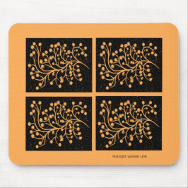Mousepad Midnight Garden Line Golden Amber