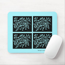 Mousepad Midnight Garden Line Turquoise Mist