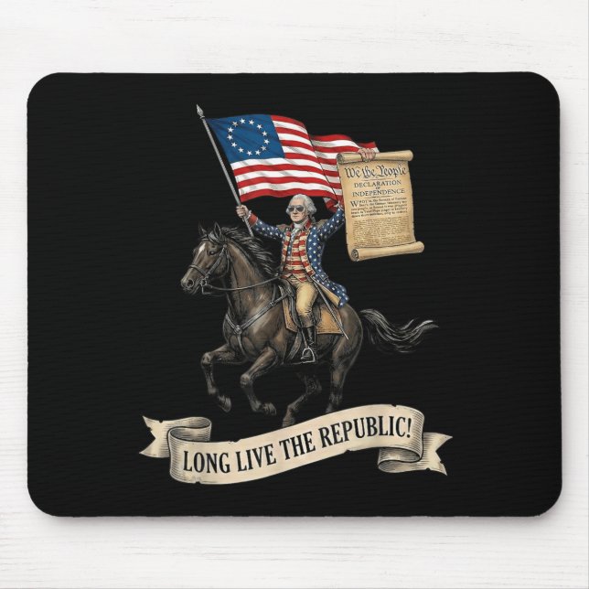 Mousepad Mieman Viva A República EUA 1776 2026 4 De (Frente)