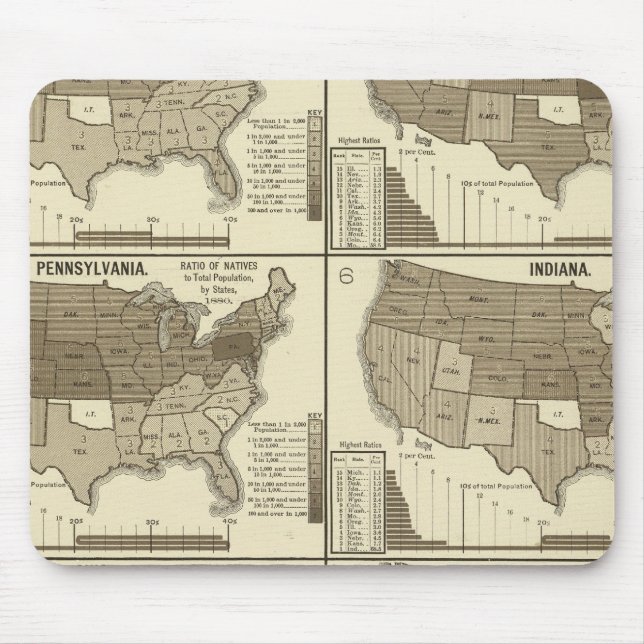 Mousepad Migração entre Estados (Frente)