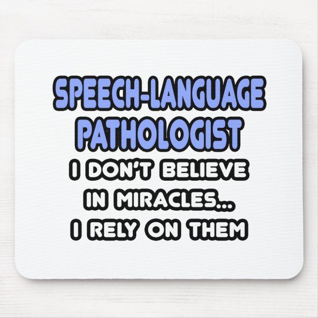 Mousepad Milagres e Patologistas de Língua Fala (Frente)