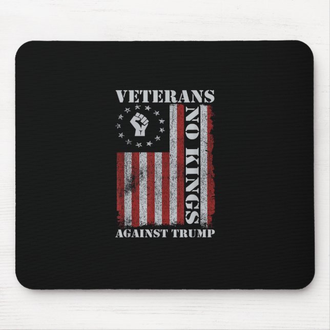 Mousepad Military Veterans Protest Flag Patriotic Freedom (Frente)