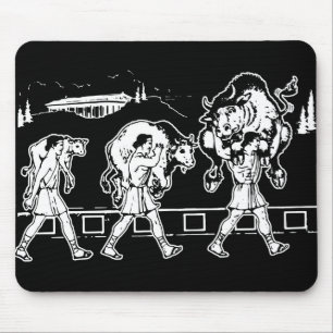 Mousepad Milo do Croton e da Bull - Gym inspirador
