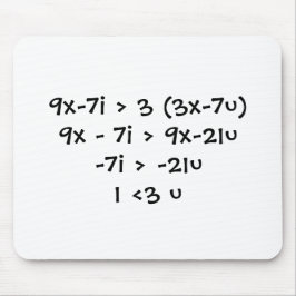 Mousepad Mim <3 u, amor do nerd