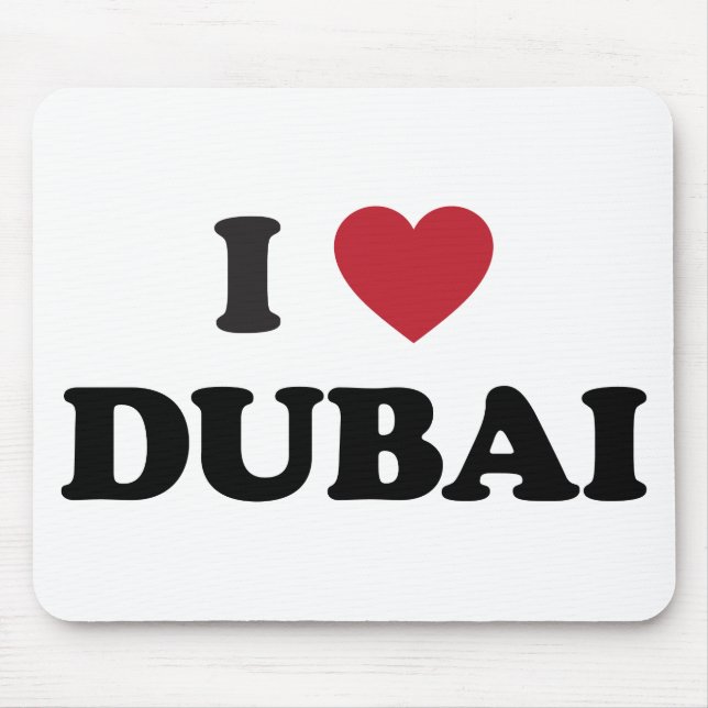 Mousepad Mim coração Dubai United Arab Emirates (Frente)