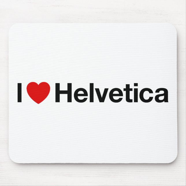 Mousepad Mim coração Helvética (Frente)