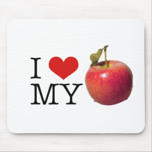 Mousepad Mim coração meu Apple