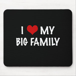 Mousepad Mim coração minha família grande