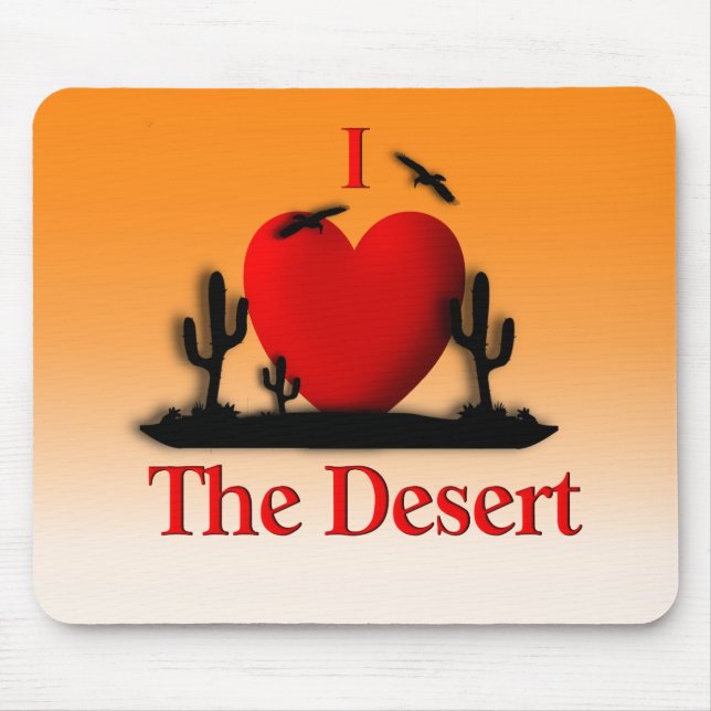 Mousepad Mim coração o deserto (Frente)