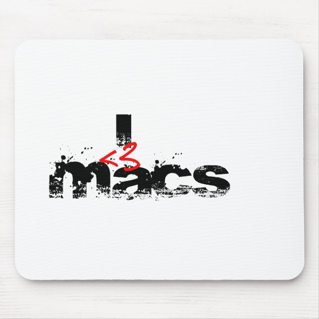 Mousepad Mim Mac do coração (vermelhos) (Frente)