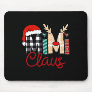 Mousepad Mimi Claus Reindeer Christmas