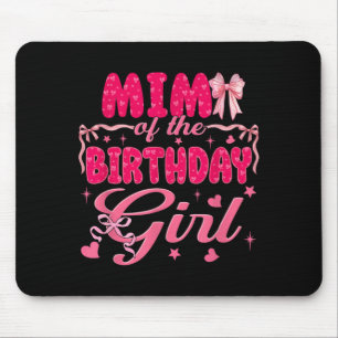 Mousepad Mimi Da Menina Do Aniversário Coquette Rosa Combin