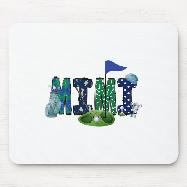 Mousepad Mimi Do Menino Do Golfe Temático Festa de Aniversá (Frente)