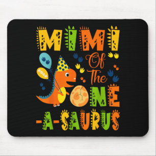 Mousepad Mimi do one-a-saurus no 1º aniversário dinossauro