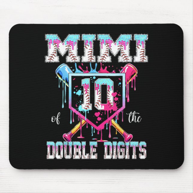 Mousepad Mimi Dos Dígitos Duplos Aniversário de 10 Anos Men (Frente)