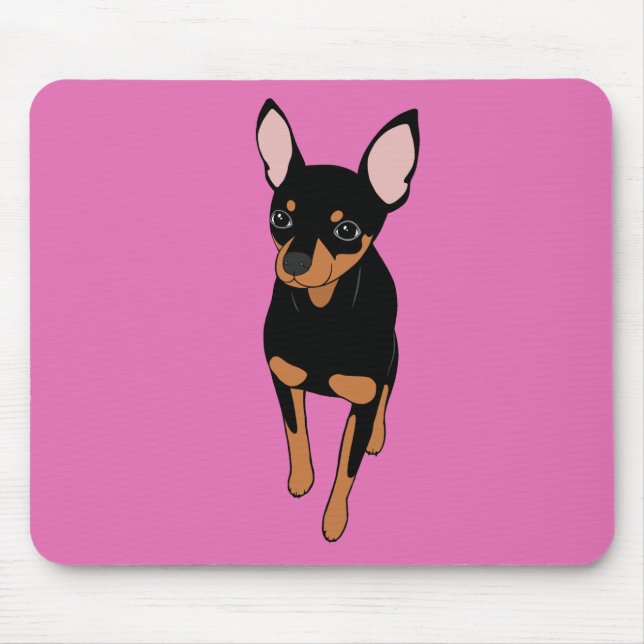 Mousepad Min Pin Mouse Miniatura Pinscher (Frente)