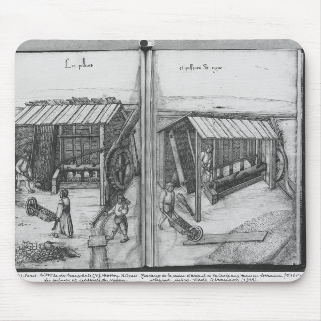 Mousepad Mina de prata de Croix-auxiliar-Minas do La, (Frente)