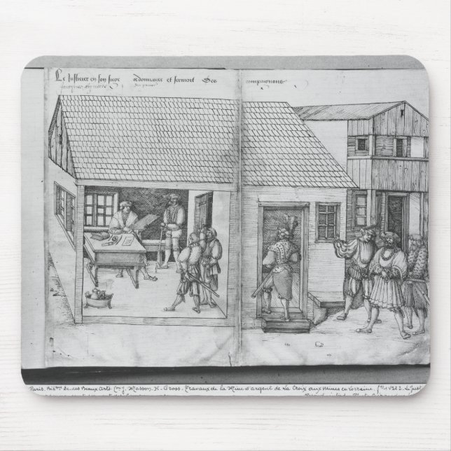 Mousepad Mina de prata de Croix-auxiliar-Minas do La, (Frente)