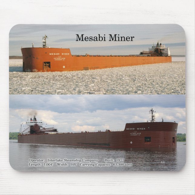 Mousepad Miner Mesabi (Frente)