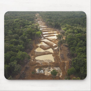 Mousepad Mineração Dourada aluvial. Floresta tropical, Gu