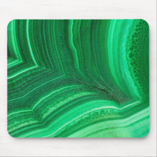 Mousepad Mineral de Malaquita verde brilhante