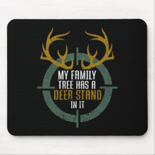 Mousepad Minha Árvore Familiar Tem Um Pé De Veado Nela Engr