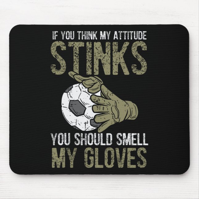 Mousepad Minha Atitude Fedia Luvas Futebol Goalkeeper G (Frente)