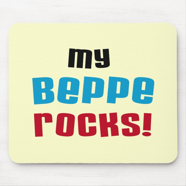 Mousepad Minha Beppe Rocks T-shirts e presentes (Frente)