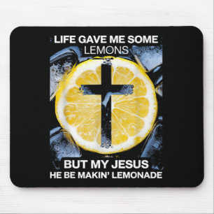Mousepad Minha Camiseta A Vida Deu Alguns Limões Jesus