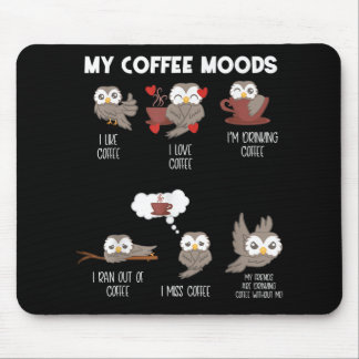 Mousepad Minha Coruja do Café Doninha do Presente Amante Ca