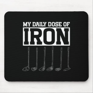 Mousepad Minha Dose Diária De Golfe Masculino Engraçado Apo