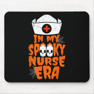 Mousepad Minha Enfermeira Spooky Era Dia de as Bruxas engra