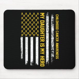 Mousepad Minha Filha é Minha Consciência do Cancer de Herói