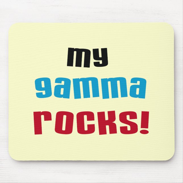 Mousepad Minha Gama Rocks T-shirts e presentes (Frente)