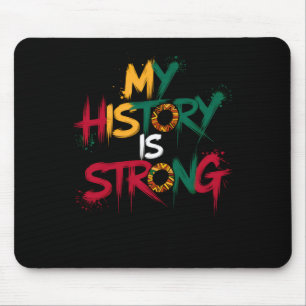 Mousepad Minha História É Uma História Negra Forte Mês 2025
