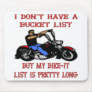 Mousepad Minha Lista De Bike-It É Bonito
