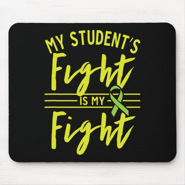 Mousepad Minha Luta Estudantil É Minha Luta Contra a Doença (Frente)