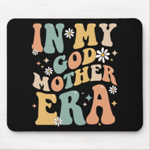 Mousepad Minha Madrinha Era Sobre Groovy Retrô Mãe Engraçad