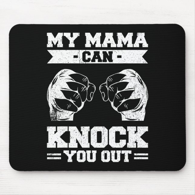 Mousepad Minha Mãe Pode Te Derrubar Kickboxing (Frente)
