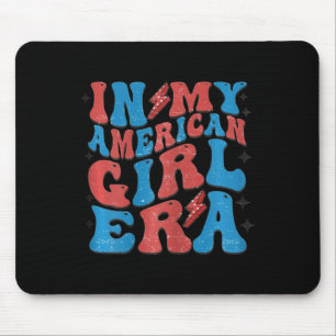 Mousepad Minha Menina Americana Era Retro 4 De Julho Quarto