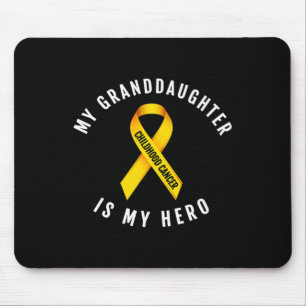 Mousepad Minha neta é minha Cancer de infância erguida Ribb