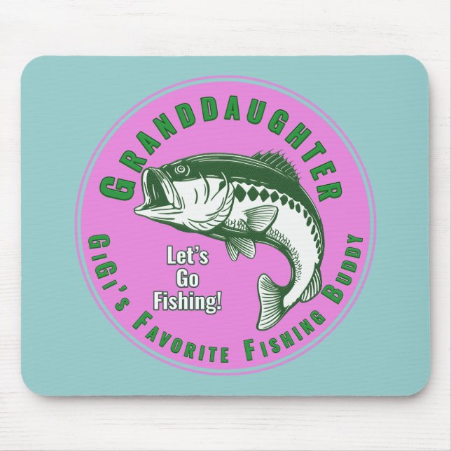 Mousepad Minha neta GIGI é minha parceira de pesca favorita (Frente)
