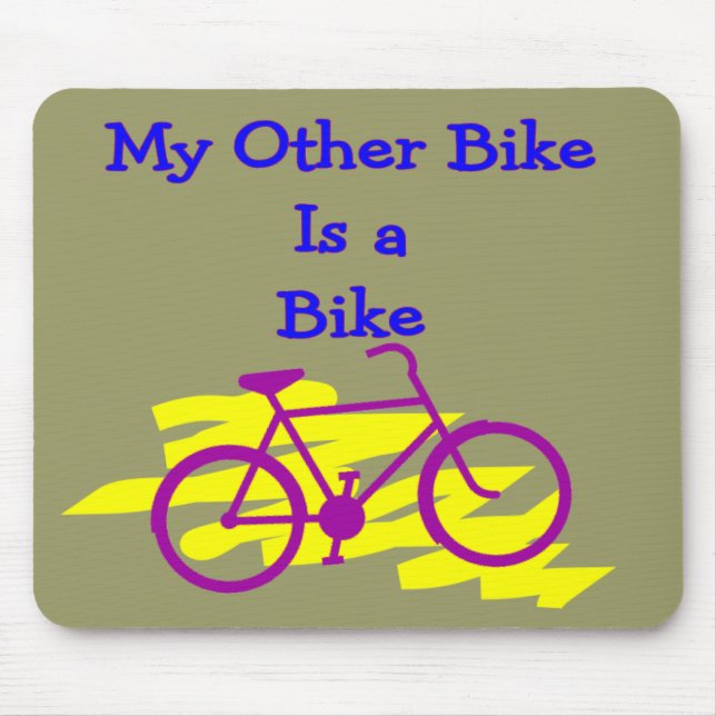 Mousepad Minha outra bicicleta é uma bicicleta---Presentes (Frente)