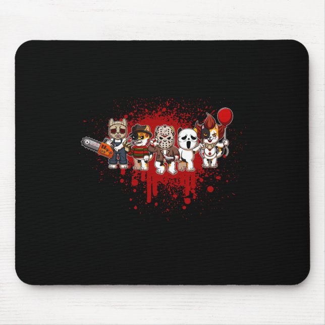 Mousepad Minha Pequena Tripulação de Horror - Gato de Hallo (Frente)